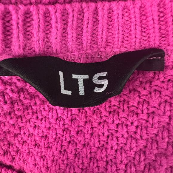 LTS Barbiecore Party Event Casual Womens Pullover Knit Sweater Size 22-24 Tall - Picture 2 of 14